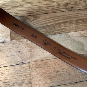 Men’s Wearhouse Brown Full Grain Italian Leather Belt 32/80